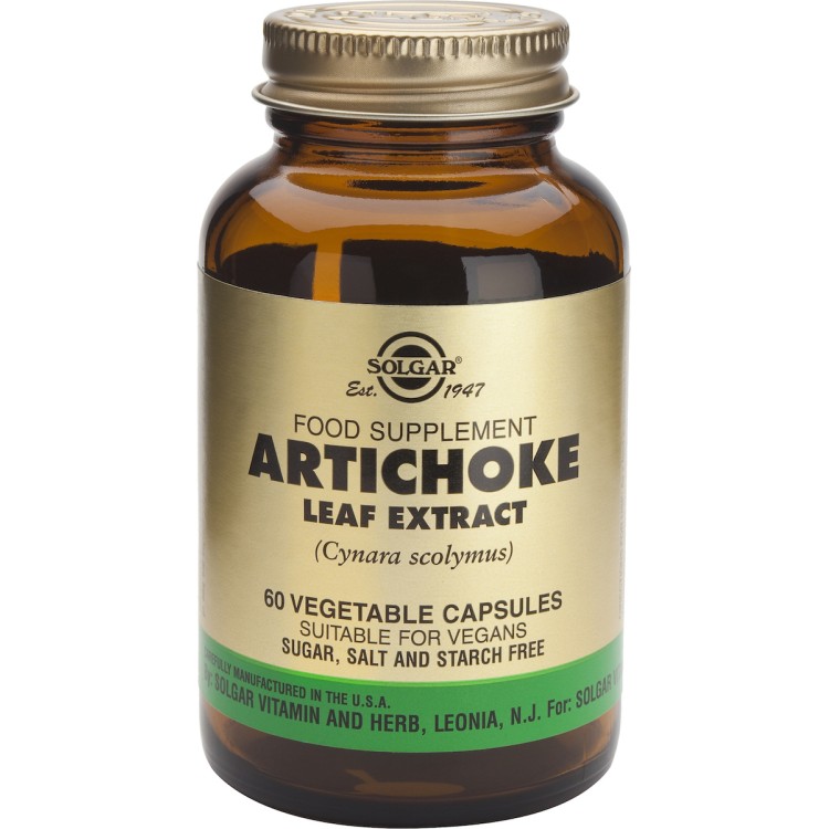 Solgar Artichoke Leaf Extract 60 φυτικές κάψουλες Βότανα-Φυτικά εκχυλίσματα