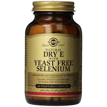 Solgar Vitamin E+Selenium 100 φυτικές κάψουλες