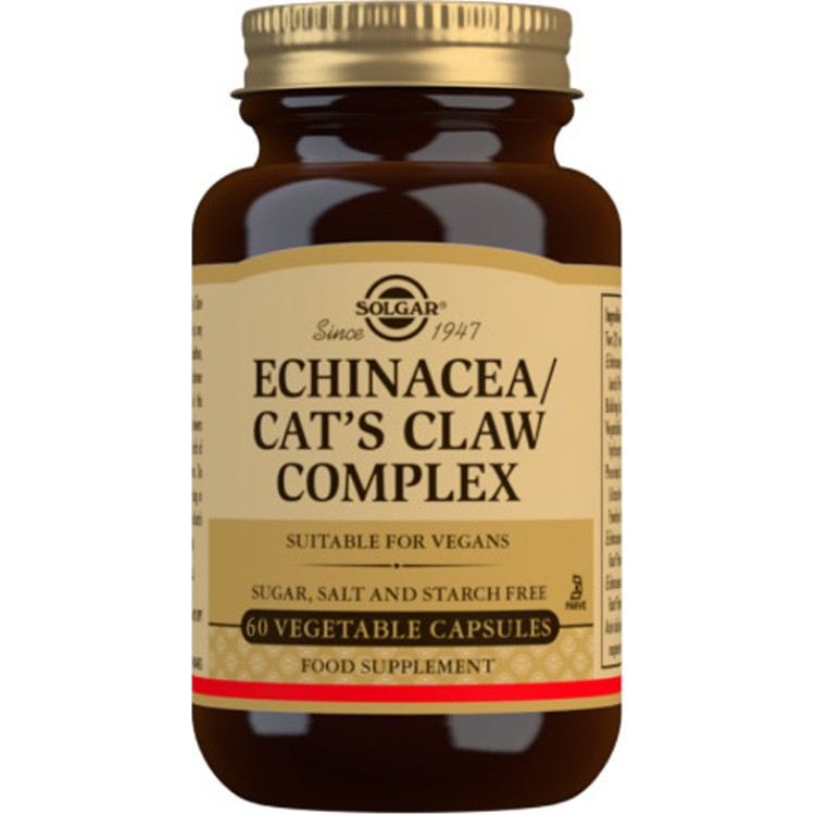 Solgar Echinacea/Cat’s Claw Complex 60 φυτικές κάψουλες