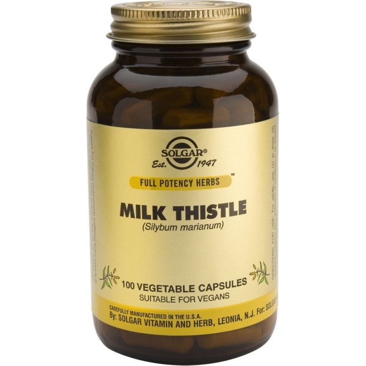 Solgar Milk Thistle 100 φυτικές κάψουλες Αντιοξειδωτικά