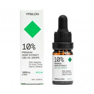 Ypsilon 1000mg 10% Premium Hemp Extract Cbd Oil Drops Medium 10ml