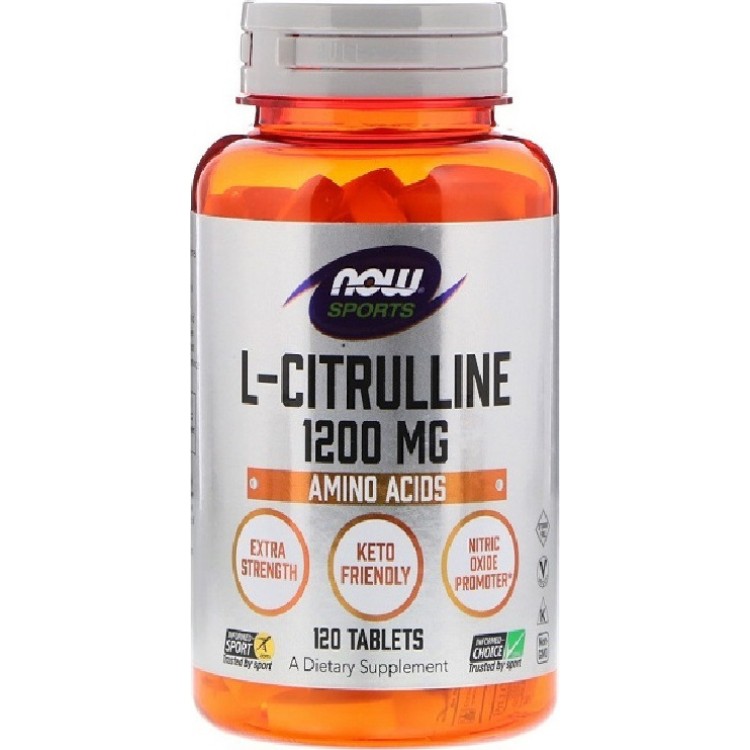 Now Foods L-Citrulline 1200mg 120 ταμπλέτες Αντιοξειδωτικά