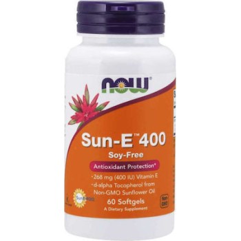 Now Foods Vitamin E 400 Sun 60 μαλακές κάψουλες