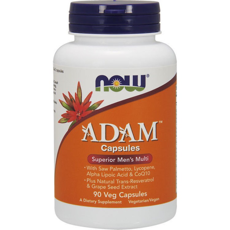 Now Foods Adam Male Multi 90 Φυτικές Κάψουλες Βιταμίες,Πολυβιταμίνες