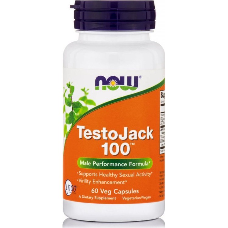 Now Foods TestoJack 100 60 φυτικές κάψουλες