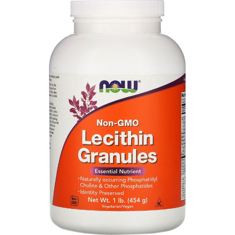 Now Foods Lecithin Granules 454gr Unflavoured