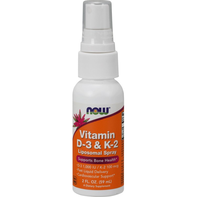 Now Foods Vitamin D-3 & K-2 Liposomal Spray 60ml