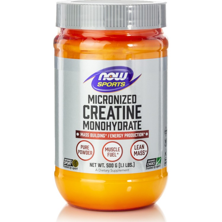 Now Foods Creatine Monohydrate Powder 500gr Ειδικά Συμπληρώματα