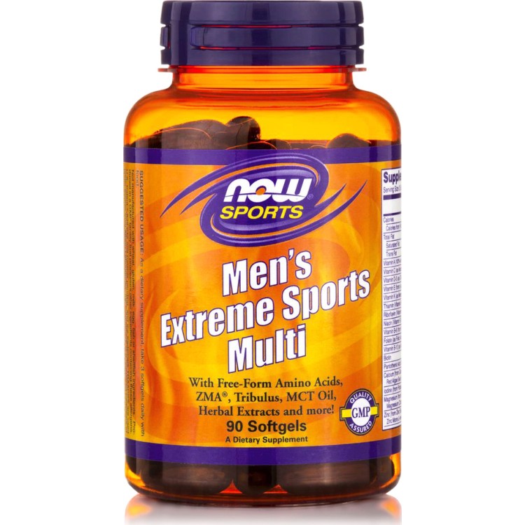 Now Foods Men's Extreme Sports Multi 90 μαλακές κάψουλες Ειδικά Συμπληρώματα