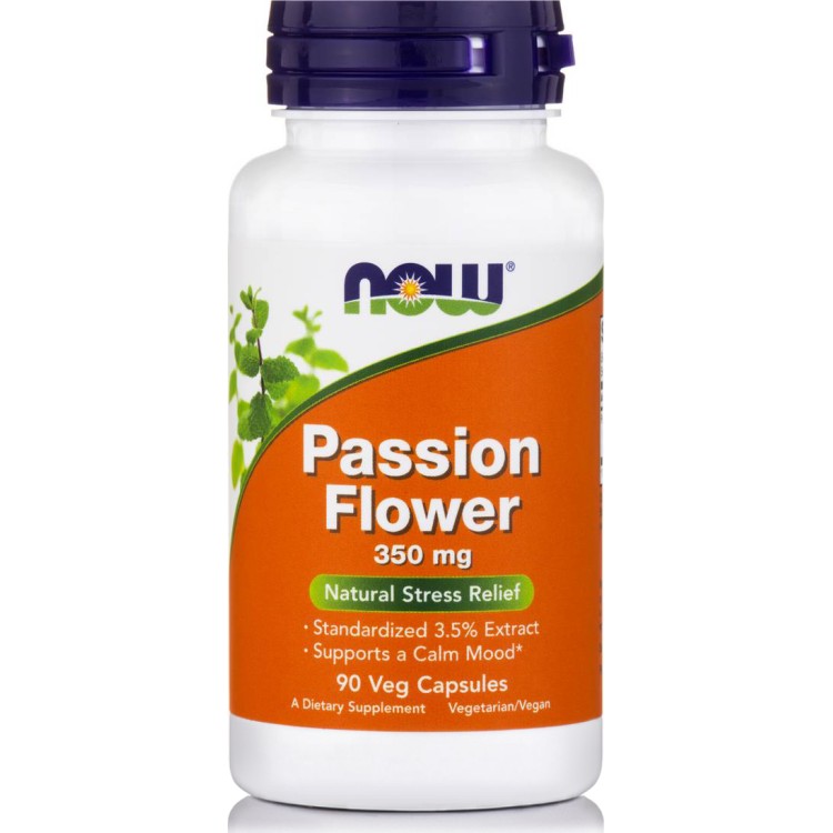 Now Foods Passion Flower Extract 350 mg 90 φυτικές κάψουλες