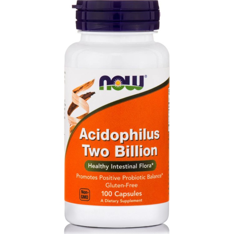 Now Foods Acidophilus 2 Billion 100 κάψουλες Προβιοτικά- Ένζυμα