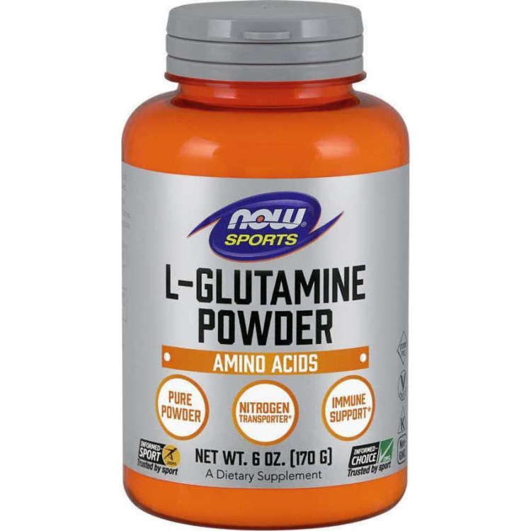 Now Foods L-Glutamine Powder 454gr Πρωτείνες-Αμινοξέα