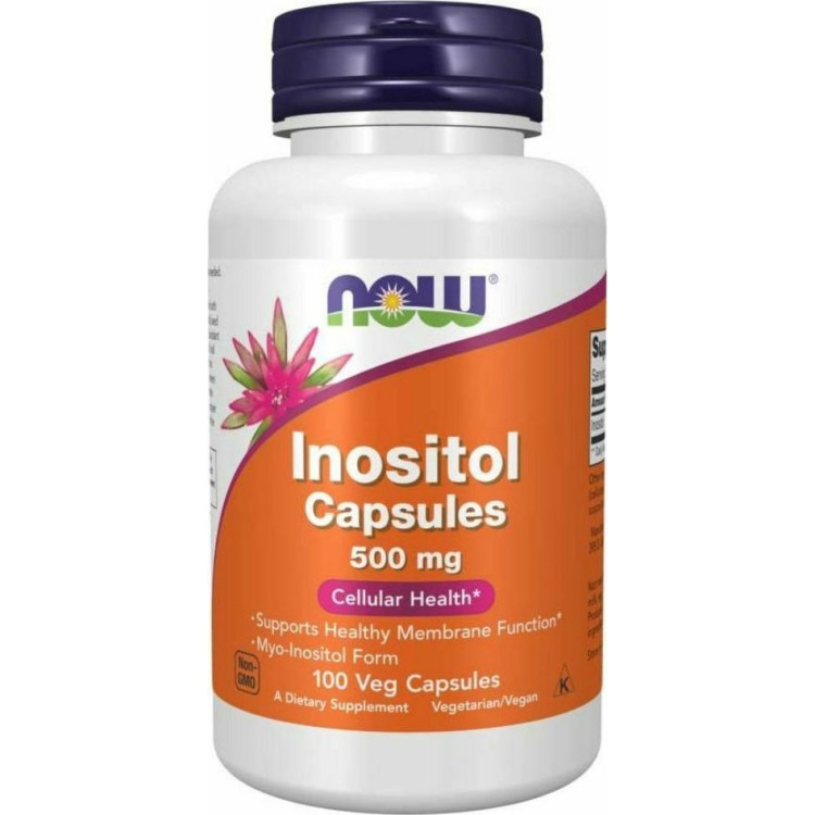 Now Foods Inositol 500mg 100 κάψουλες Βιταμίνες ,Πολυβιταμίνες