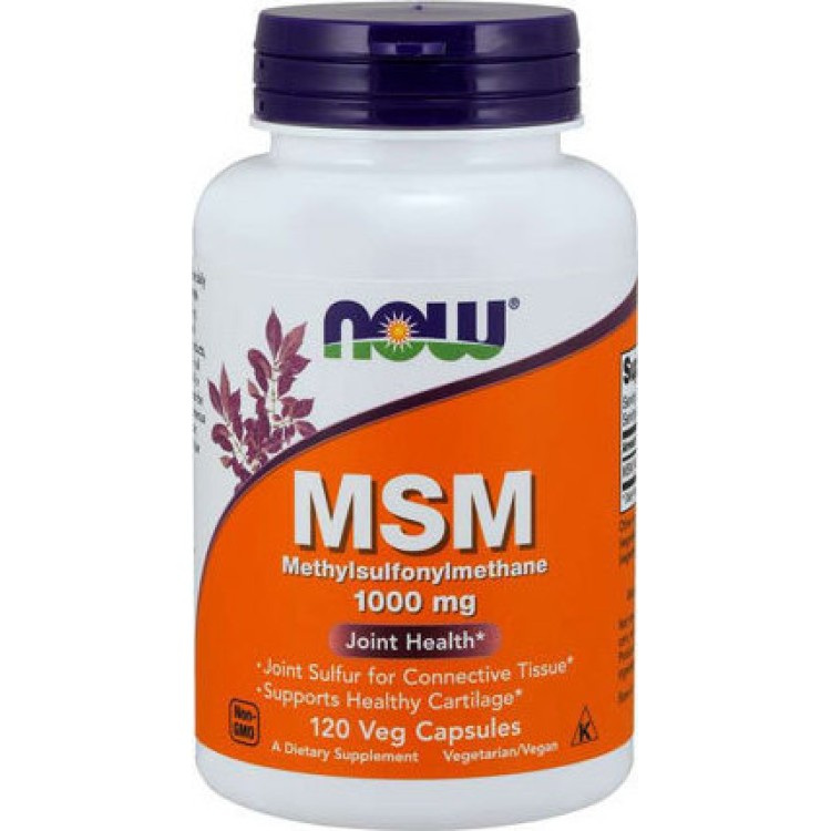 Now Foods MSM 1000mg 120 φυτικές κάψουλες Ειδικά Συμπληρώματα