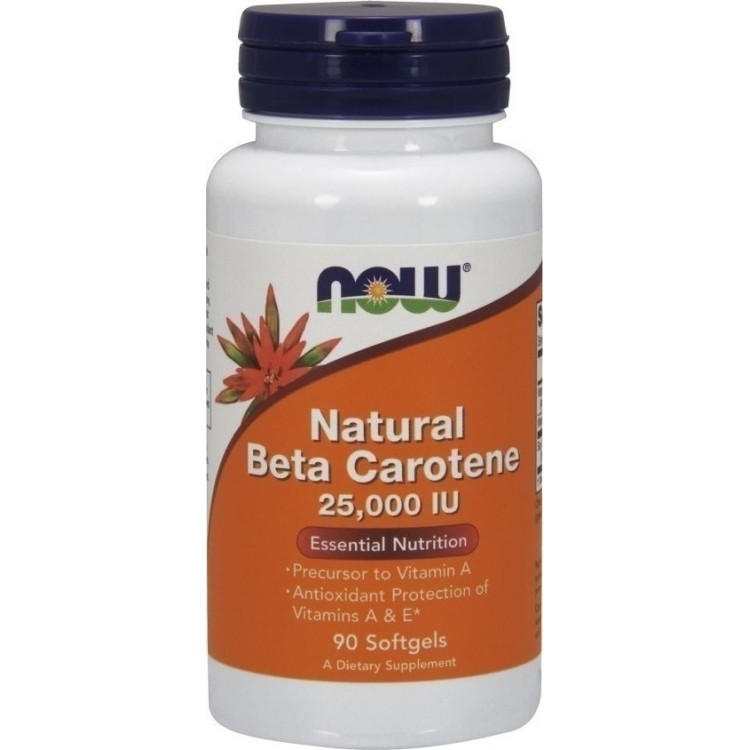 Now Foods Beta Carotene (Natural) 90 μαλακές κάψουλες
