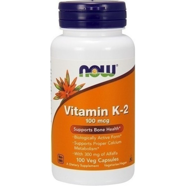 Now Foods Vitamin K-2 100mcg 100 φυτικές κάψουλες