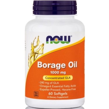 Now Foods Borage Oil Highest GLA Concentration 1000mg 60 μαλακές κάψουλες
