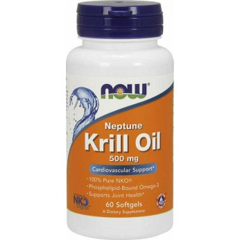 Now Foods Neptune Krill Oil 500mg 60 μαλακές κάψουλες
