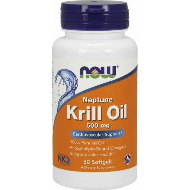 Now Foods Neptune Krill Oil 500mg 60 μαλακές κάψουλες Αντιοξειδωτικά