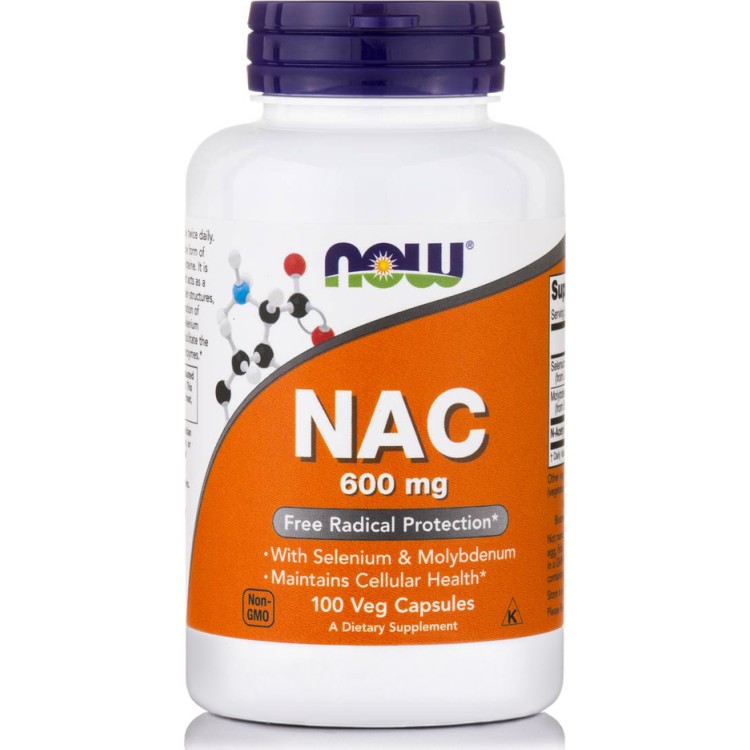 Now Foods NAC (N-Acetyl Cysteine) 600mg 100vcaps