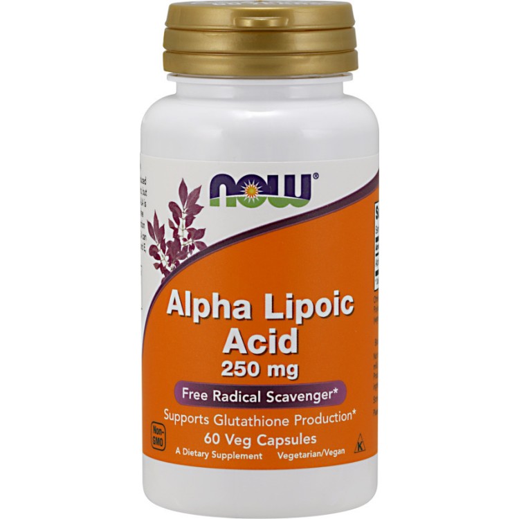 Now Foods Alpha Lipoic Acid 250mg 60 φυτικές κάψουλες Αντιοξειδωτικά