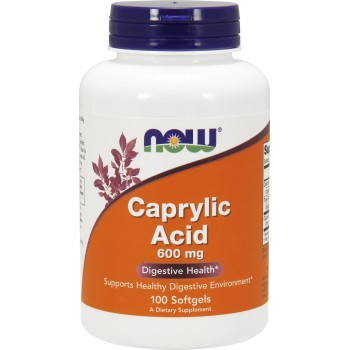 Now Foods Caprylic Acid 600mg 100 μαλακές κάψουλες
