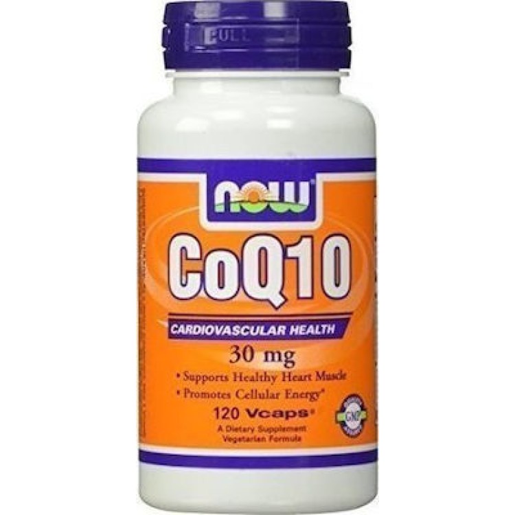 Now Foods CoQ10 30mg 120 φυτικές κάψουλες Αντιοξειδωτικά