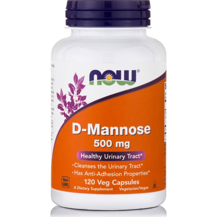Now Foods D Mannose 500mg 120 κάψουλες