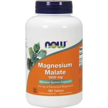 Now Foods Magnesium Malate 1000mg 180 ταμπλέτες