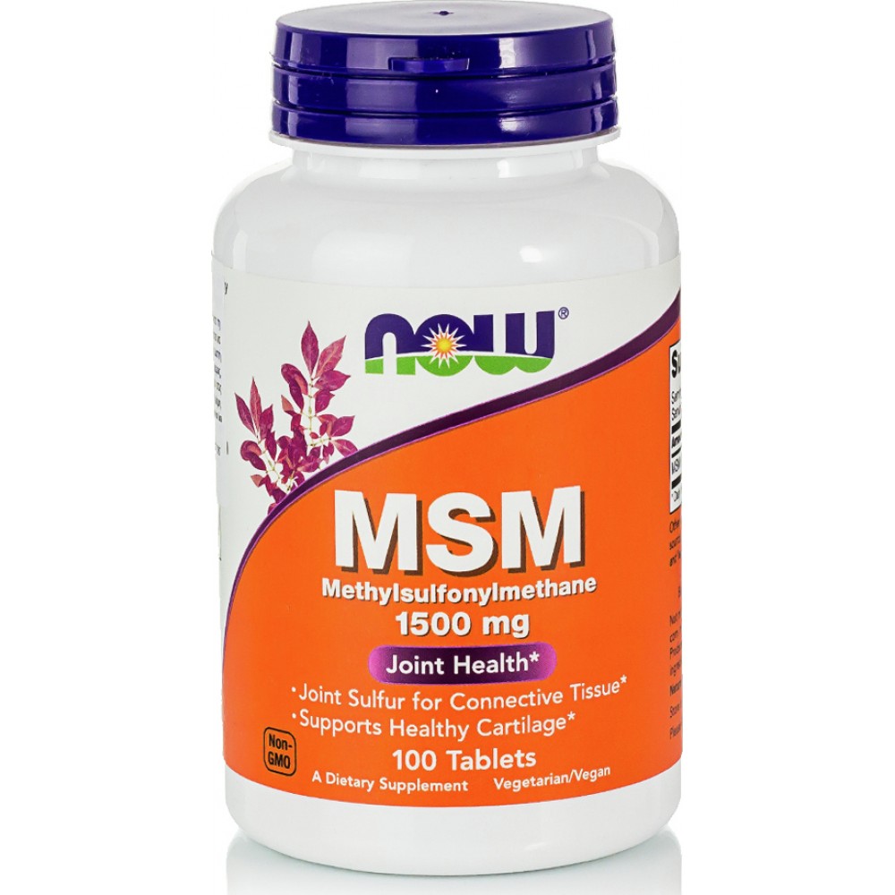 Now Foods MSM 1500mg 100 ταμπλέτες