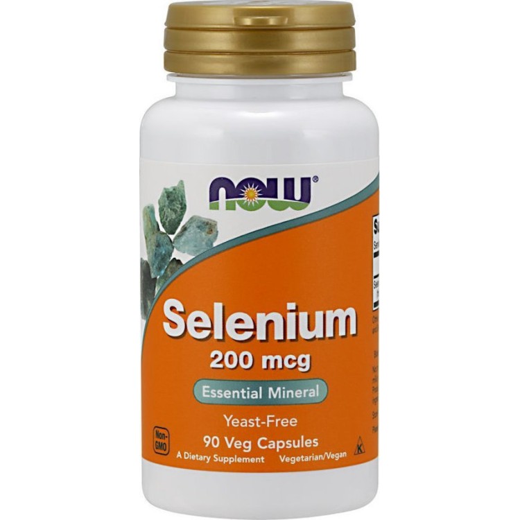 Now Foods Selenium 200mcg 90 φυτικές κάψουλες
