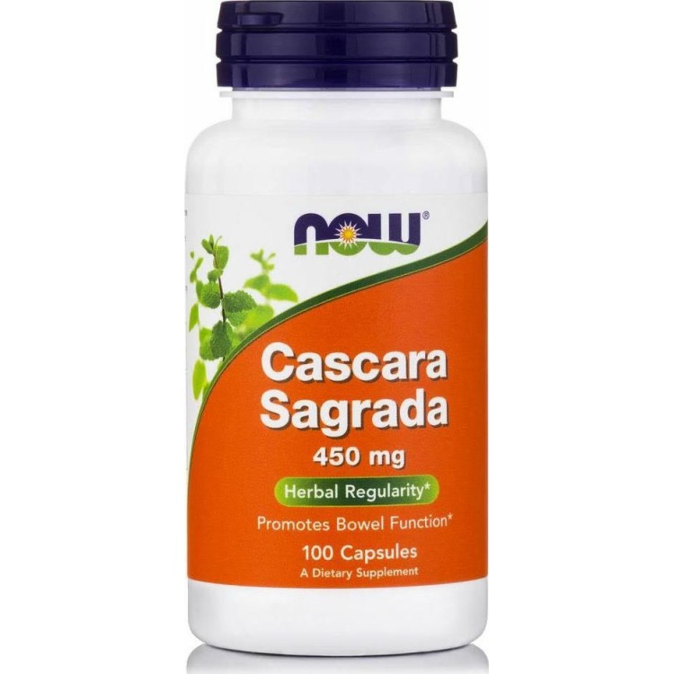 Now Foods Cascara Sagrada 450mg 100 κάψουλες