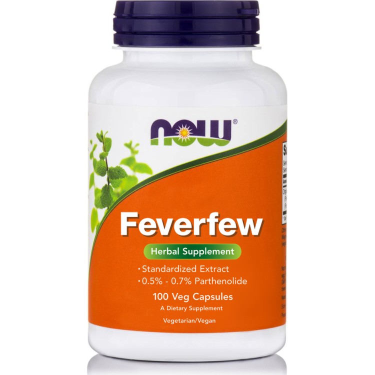Now Foods Feverfew 400mg 100 κάψουλες Βότανα-Φυτικά εκχυλίσματα