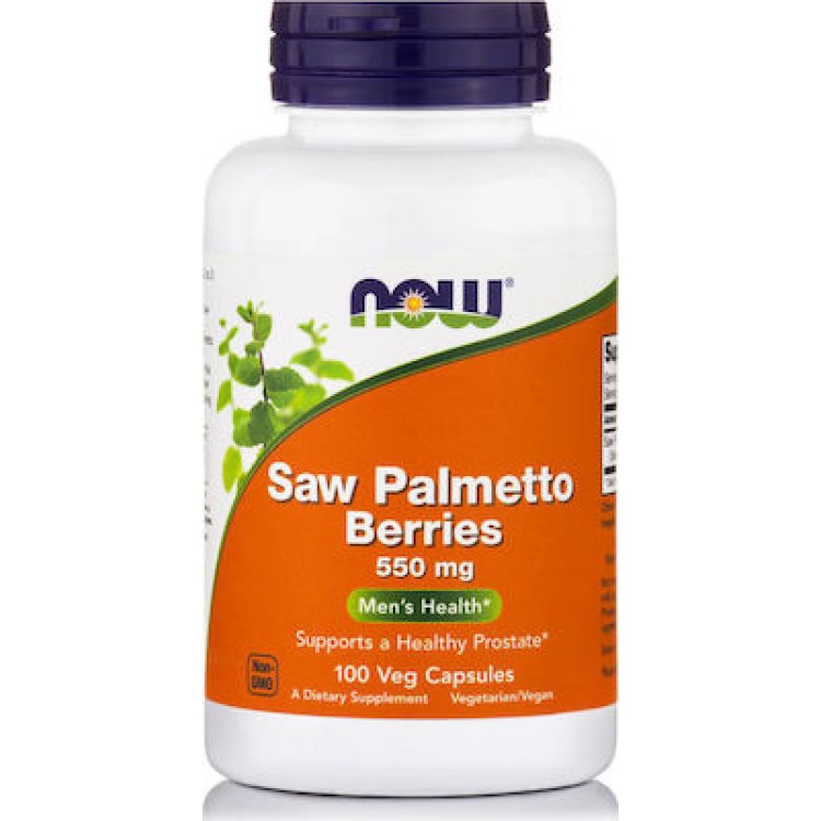 Now Foods Saw Palmetto 550mg 100 φυτικές κάψουλες