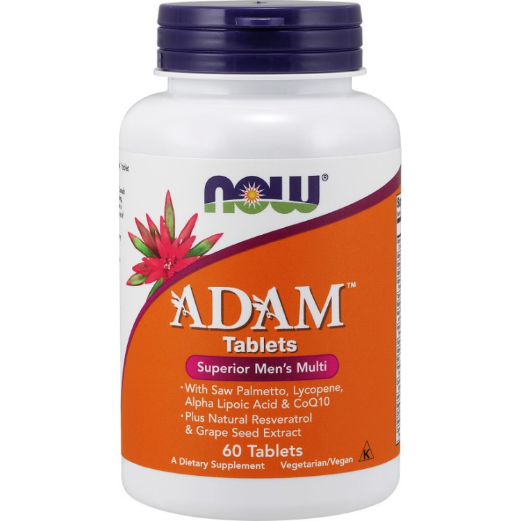 Now Foods Adam Male Multi 60 ταμπλέτες Βιταμίνες ,Πολυβιταμίνες