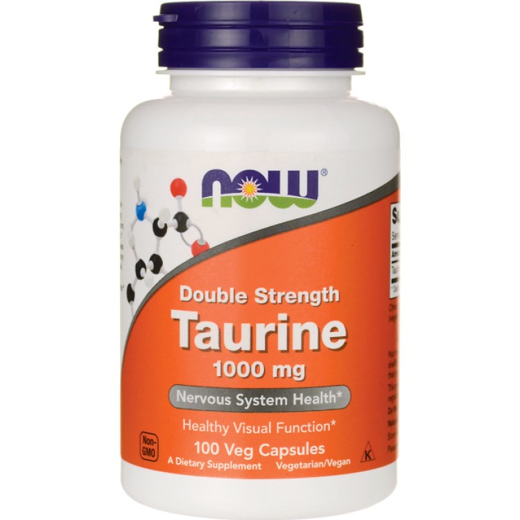 Now Foods Taurine 1000mg 100 κάψουλες