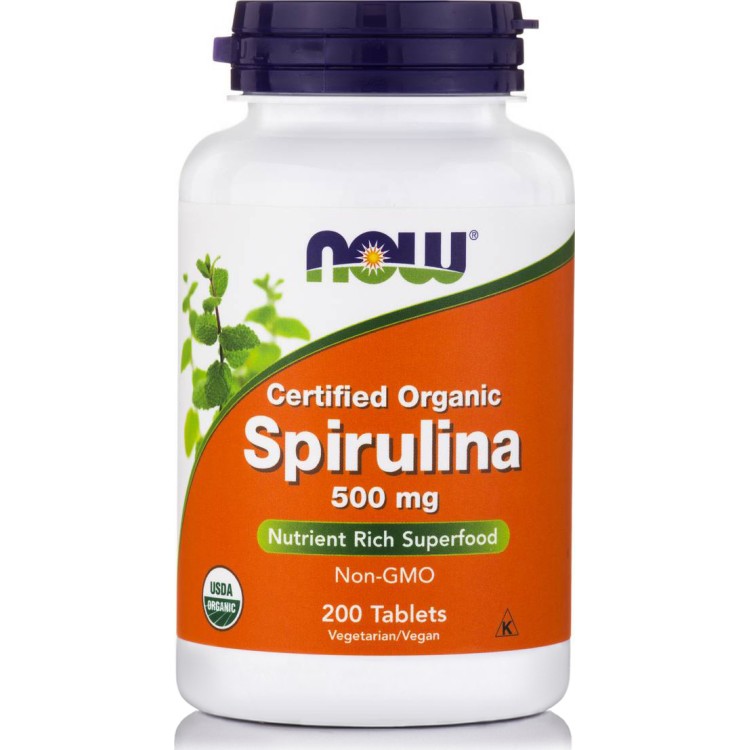 Now Foods Spirulina 500mg 200 ταμπλέτες