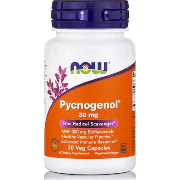 Now Foods Pycnogenol 30mg 30 φυτικές κάψουλες