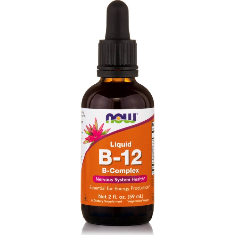 Now Foods Liquid B-12 Complex 59ml Βιταμίες,Πολυβιταμίνες