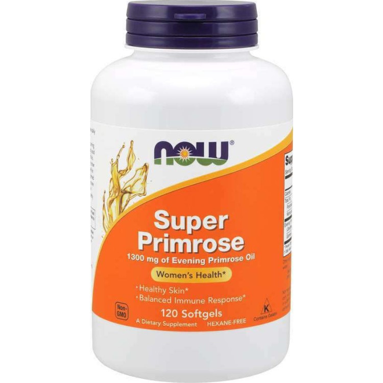 Now Foods Super Primrose 1300mg 60 μαλακές κάψουλες Αντιοξειδωτικά