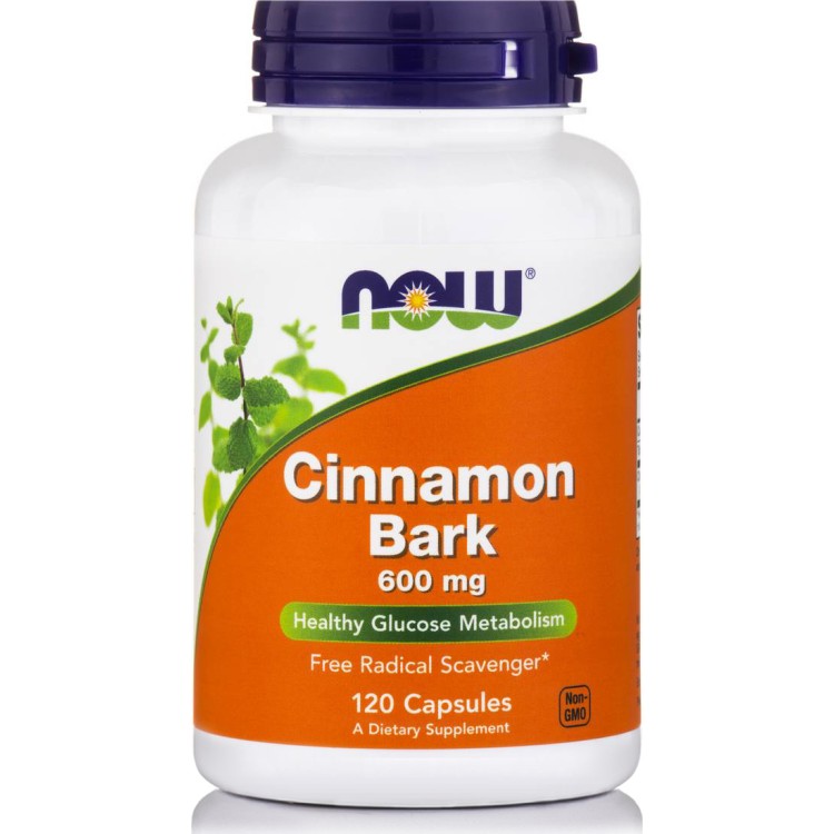 Now Foods Cinnamon Bark Non-GMO 120 κάψουλες Αντιοξειδωτικά