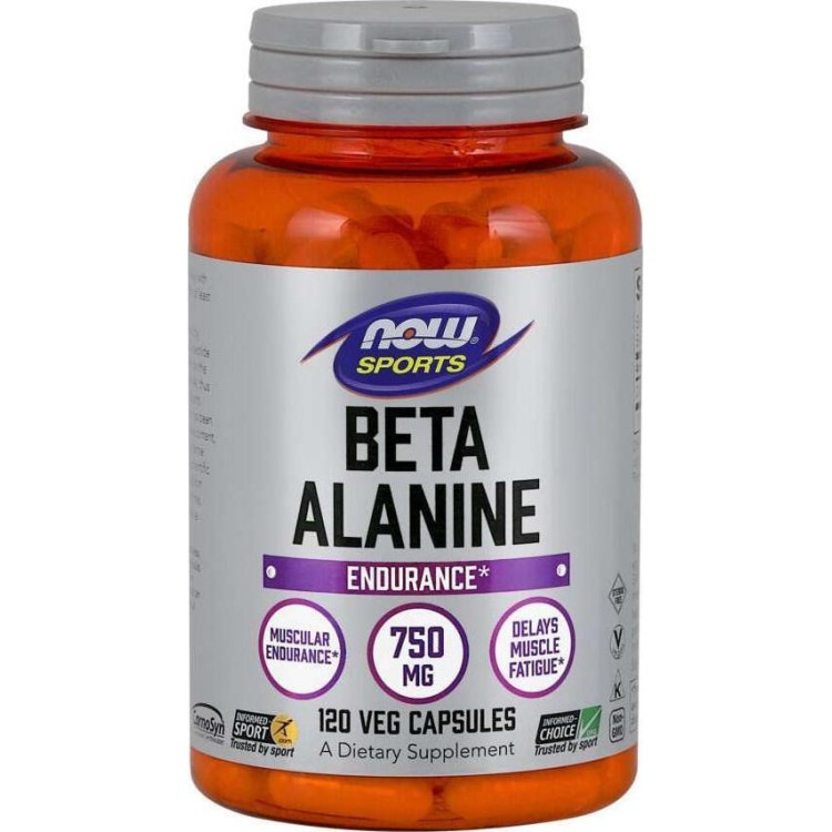Now Foods Beta Alanine 750mg 120 κάψουλες
