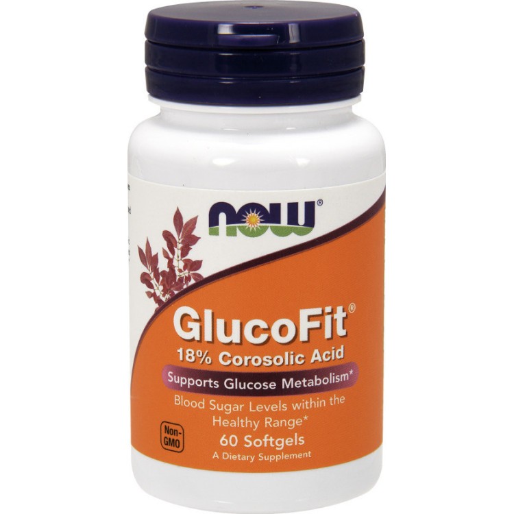 Now Foods Glucofit Corosolic Acid 60 μαλακές κάψουλες