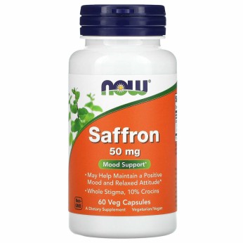Now Foods Saffron 50mg 60 φυτικές κάψουλες