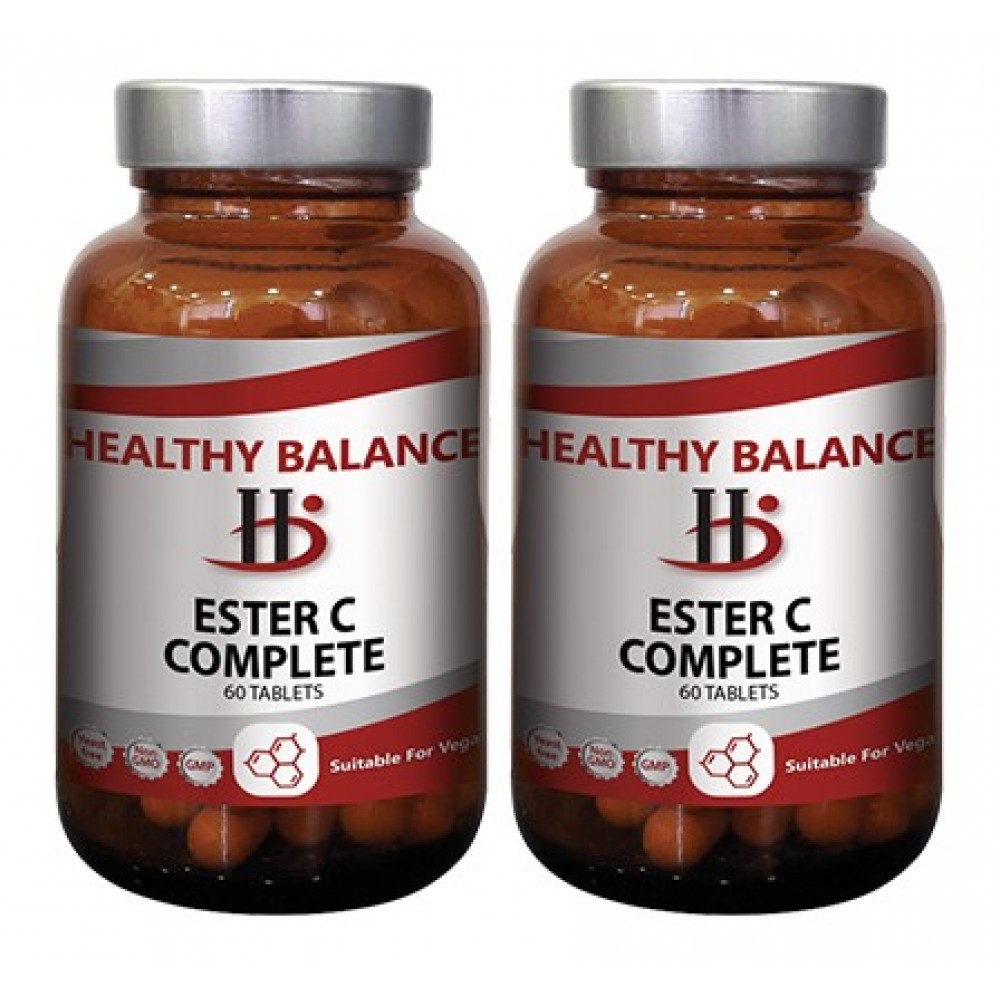 Ηealthy Balance Ester C Complete 60 φυτικές κάψουλες 1+1 ΔΩΡΟ