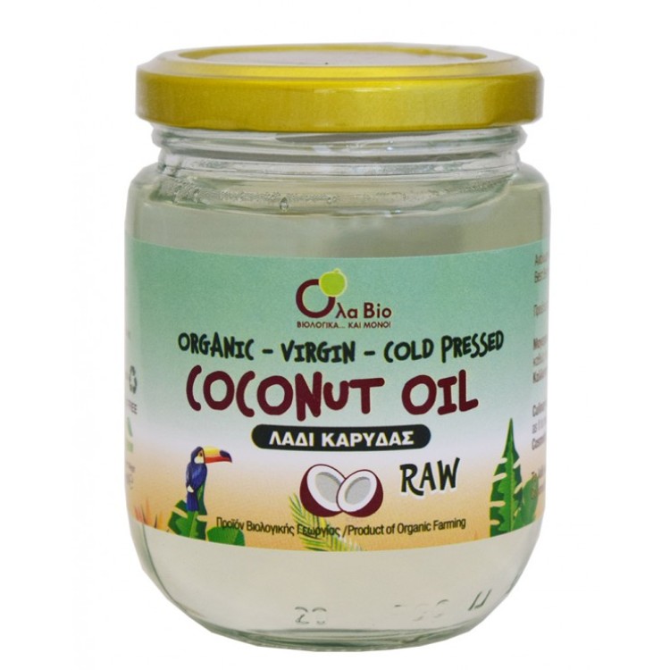 Όλα Bio Λάδι Καρύδας Raw 200gr Φυτικά Έλαια