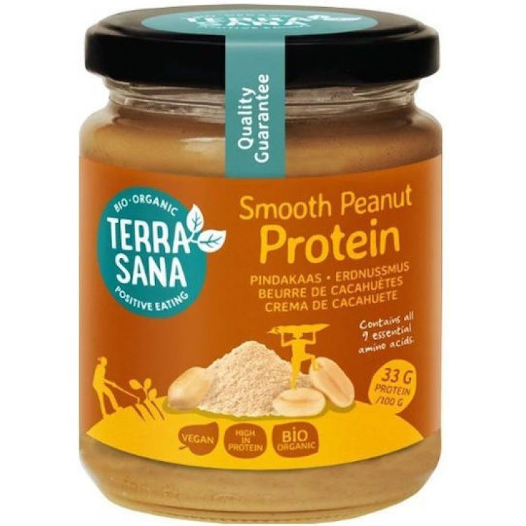 Terrasana Φυστικοβούτυρο Κρεμώδες Με Πρωτεΐνη 250gr Πρωινό & Σνακ