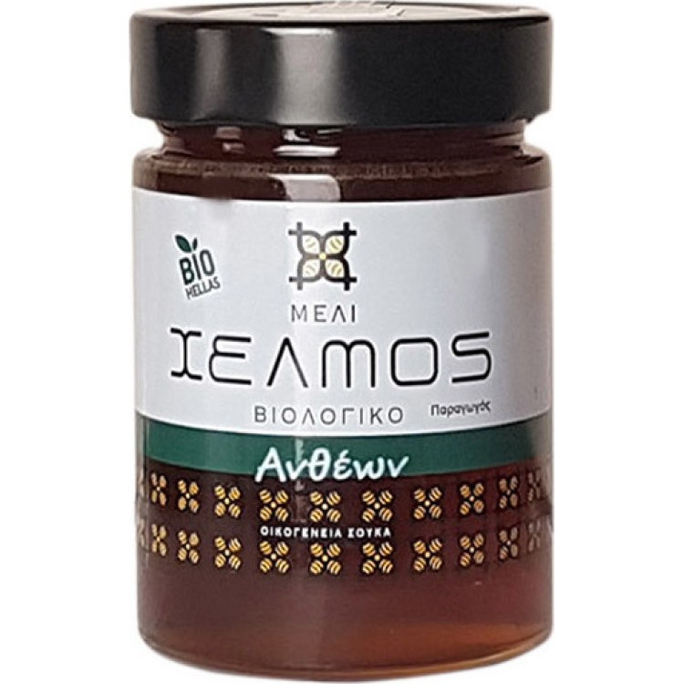 Χελμός Βιολογικό Μέλι Ανθέων 800gr