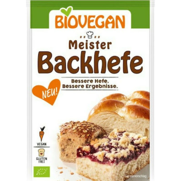 Biovegan Βιολογική Μαγιά Ξερή Χωρίς Γλουτένη 7gr Άλευρα