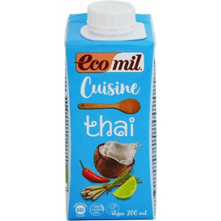 Ecomil Κρέμα Μαγειρικής Thai 200ml Είδη ζαχαροπλαστικής-Μαγειρικής